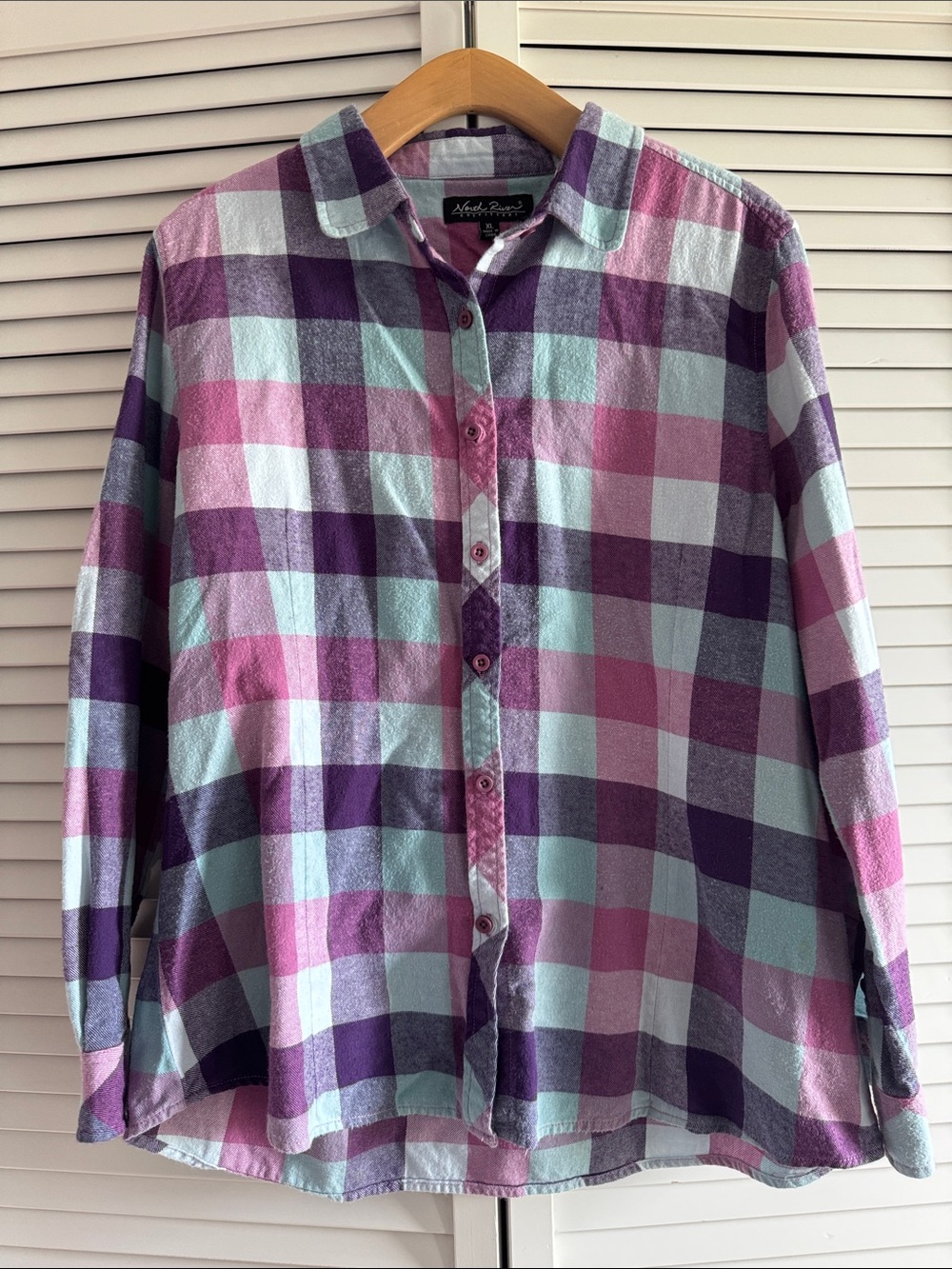 Bundle of 2 North River Outfitters Button Down Flannel Shirts - Picture 5 of 7